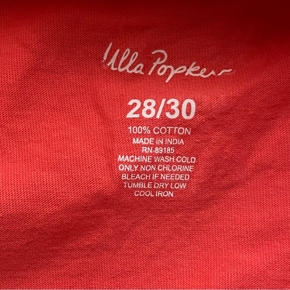 Ulla Popken Coral Cotton Sleeveless Midi Dress Plus Size 28/30 Casual - Picture 7 of 13